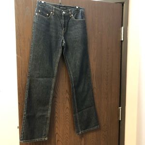 Club Monaco dark denim jeans size 8 wide leg relaxed high waist